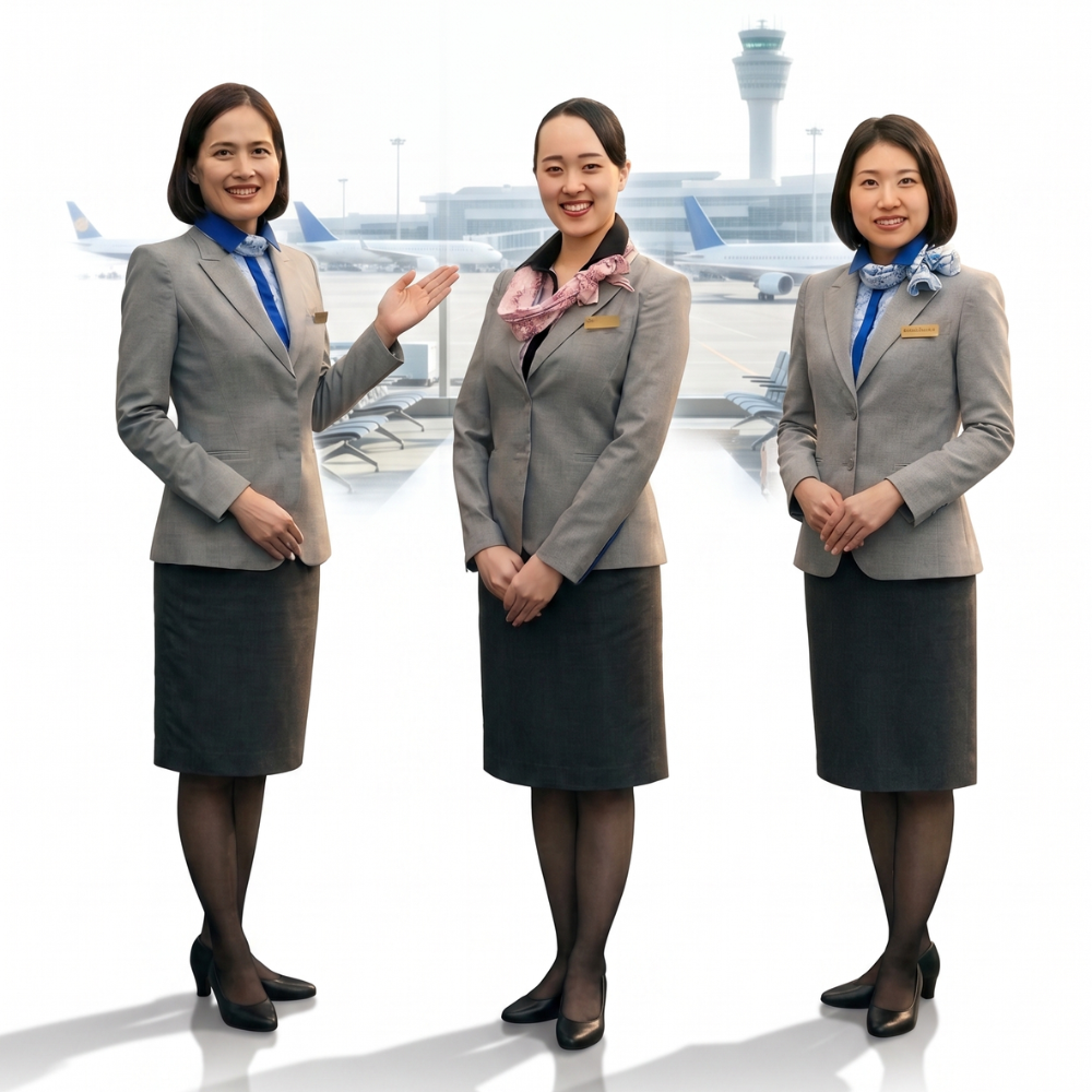 An ANA Luxury Attendant providing professional hospitality